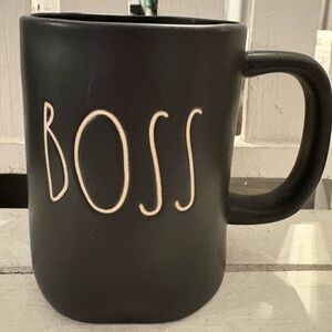 Rae Dunn Black BOSS Mug